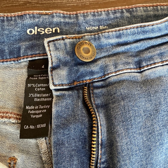Olsen ladies jeans in size 4. Mona slim fit. Made in turkey. - Picture 3 of 9
